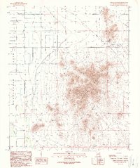 Saddle Mountain 1989 topographic map thumbnail
