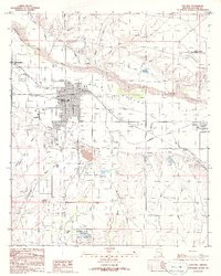 Safford 1985 topographic map thumbnail