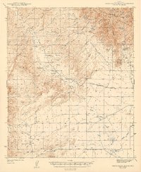 Sierra Bonita Ranch 1943 topographic map thumbnail