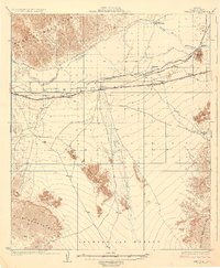 Wellton 1929 topographic map preview