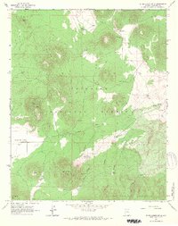 White Horse Hills 1966 topographic map thumbnail