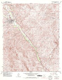 Wickenburg 1964 topographic map thumbnail