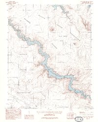 Wild Horse Mesa 1985 topographic map thumbnail