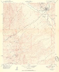 Winkelman 1950 topographic map thumbnail