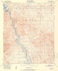 Topock 1951 topographic map thumbnail