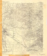 Tucson 1905 topographic map thumbnail