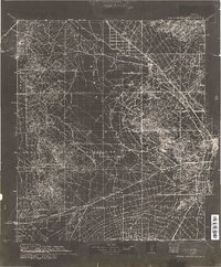Tucson Mountains 1934 topographic map thumbnail