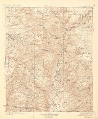 Turret Peak 1933 topographic map thumbnail