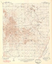 Twin Buttes 1948 topographic map preview