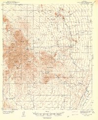 Twin Buttes 1941 topographic map preview