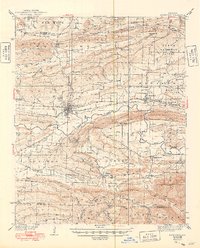 Booneville 1939 topographic map thumbnail