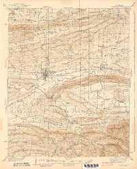 Booneville 1939 topographic map thumbnail