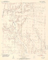 Bradley NE 1952 topographic map thumbnail