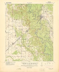 Clarendon 1935 topographic map thumbnail