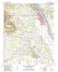 Dardanelle 1993 topographic map thumbnail