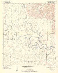 Falls Chapel 1951 topographic map thumbnail