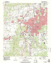 Fayetteville 1995 topographic map thumbnail
