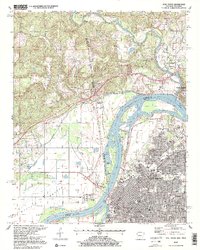 Fort Smith 1997 topographic map thumbnail