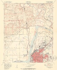 Fort Smith 1951 topographic map thumbnail