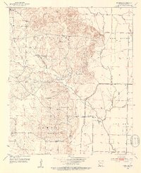 Fouke SE 1952 topographic map thumbnail
