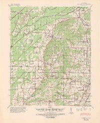Gainesville 1940 topographic map thumbnail