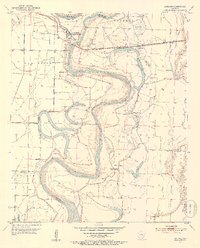 Garland 1952 topographic map thumbnail