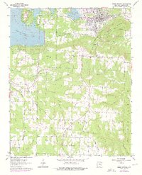 Heber Springs 1963 topographic map thumbnail