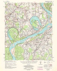 Horseshoe Lake 1954 topographic map thumbnail
