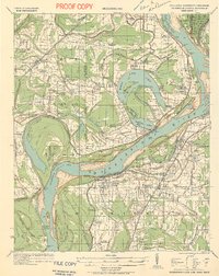 Horseshoe Lake 1931 topographic map thumbnail