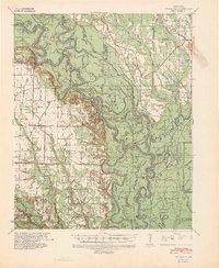 Indian Bay 1939 topographic map thumbnail