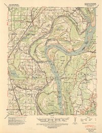 Jericho 1939 topographic map thumbnail