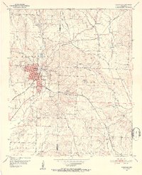 Nashville 1951 topographic map thumbnail