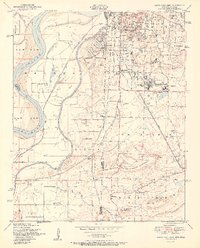 South Fort Smith 1951 topographic map thumbnail