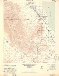 Agua Dulce 1947 topographic map thumbnail