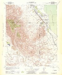 Agua Dulce 1944 topographic map thumbnail
