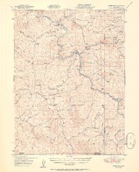 Alderpoint 1951 topographic map thumbnail