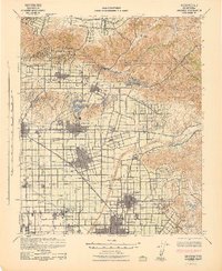Anaheim 1942 topographic map thumbnail