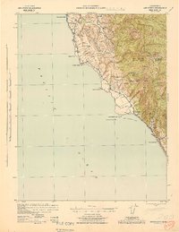 Ano Nuevo 1940 topographic map thumbnail