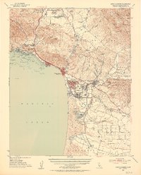 Arroyo Grande 1952 topographic map thumbnail