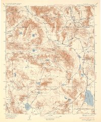 Avawatz Mountains 1933 topographic map thumbnail