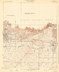 Azusa 1928 topographic map thumbnail