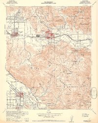 Banning 1942 topographic map thumbnail