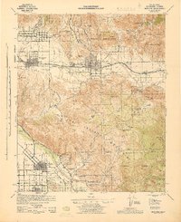 Banning 1942 topographic map thumbnail