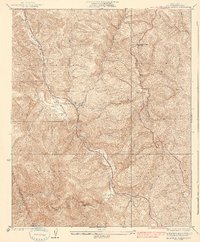 Beartrap Canyon 1938 topographic map thumbnail