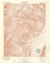 Blanco Mountain 1951 topographic map thumbnail