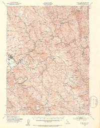 Blue Lake 1951 topographic map thumbnail