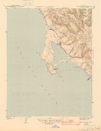 Bodega Head 1944 topographic map thumbnail