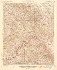 Branch Mountain 1942 topographic map thumbnail
