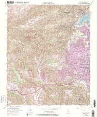 Calabasas 1952 topographic map thumbnail