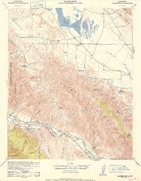 Caliente Mtn 1942 topographic map thumbnail
